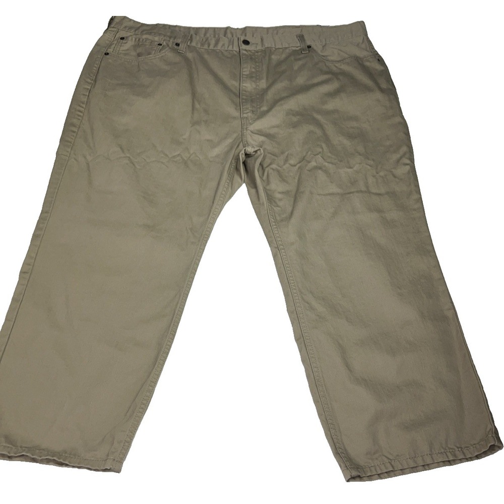 Levi's 559‎ Men's Khaki Jeans Actual Size W48 x L26 Waterless Cotton Pants B32